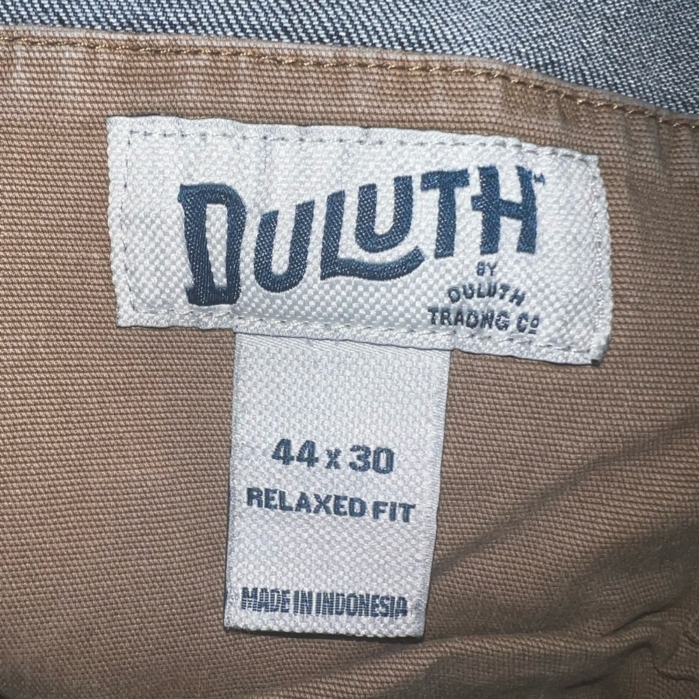 Duluth Trading Co. Relaxed Fit ‘Ballroom Double Flex’ size 44x30 blue jeans